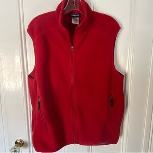 Patagonia Vest Men’s L Better Sweater Synchilla Full Zip Outdoors Hiking Red